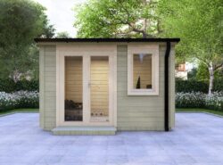 Carlow Garden Log Cabin Exterior