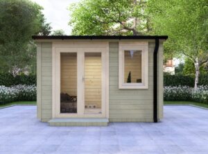 Carlow Garden Log Cabin Exterior
