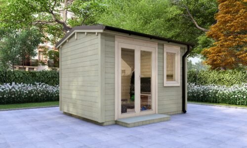 Carlow Garden Log Cabin Exterior Carlow Garden Log Cabin Exterior