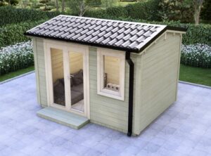 Carlow Garden Log Cabin Exterior