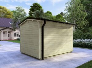 Carlow Garden Log Cabin Exterior