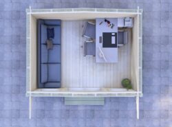 Galway Garden Log Cabin Interior