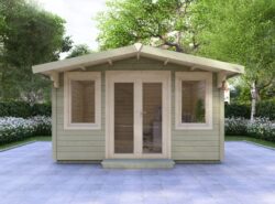 Galway Garden Log Cabin Exterior