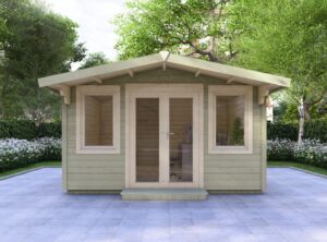 Galway Garden Log Cabin Exterior