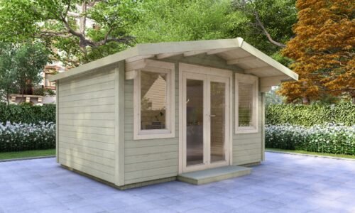 Galway Garden Log Cabin Exterior