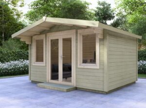 Galway Garden Log Cabin Exterior