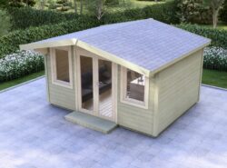 Galway Garden Log Cabin Exterior