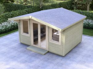 Galway Garden Log Cabin Exterior