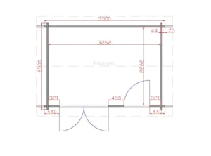Carlow Garden Log Cabin Floor Plan