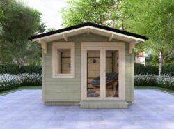 Laois Garden Log Cabin Exterior