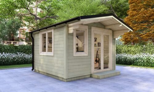 Laois Garden Log Cabin Exterior Laois Garden Log Cabin Exterior