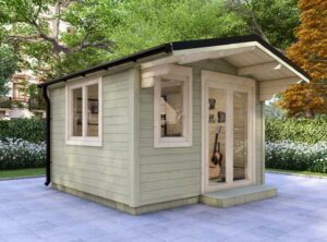 Laois Garden Log Cabin Exterior