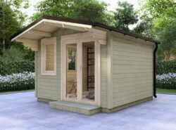 Laois Garden Log Cabin Exterior