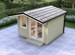 Laois Garden Log Cabin Exterior