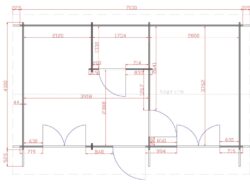 One Bed D2 Log Cabin Floor Plan