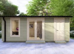 Longford Two Room Log Cabin- Mycabin.ie - Exterior