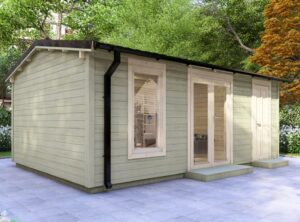 Longford Two Room Log Cabin- Mycabin.ie - Exterior