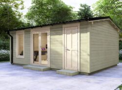 Longford Two Room Log Cabin- Mycabin.ie - Exterior