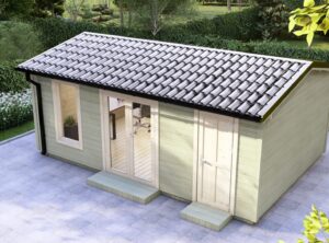 Longford Two Room Log Cabin- Mycabin.ie - Exterior