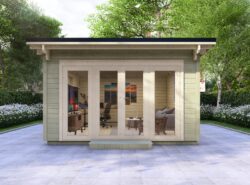 Kildare Garden Log Cabin Exterior