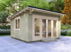 Kildare Garden Log Cabin Exterior