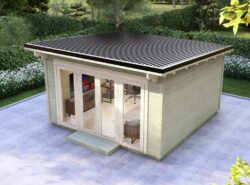 Kildare Garden Log Cabin Exterior