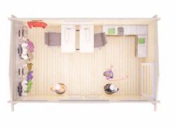 Budget 11 Log Cabin Interior -My Cabin Scotland