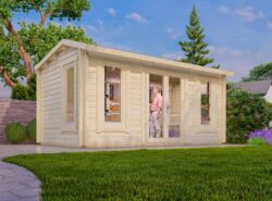 Budget 12 Log Cabins Exterior -My Cabin Scotland