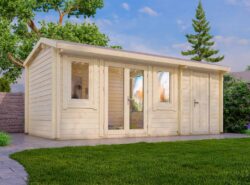 Budget 13 Log Cabin Exterior -My Cabin Scotland