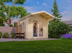 Budget 2 Log Cabin Exterior -My Cabin Scotland