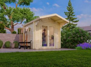 Budget 2 Log Cabin Exterior -My Cabin Scotland