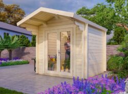 Budget 2 Log Cabin Exterior -My Cabin Scotland