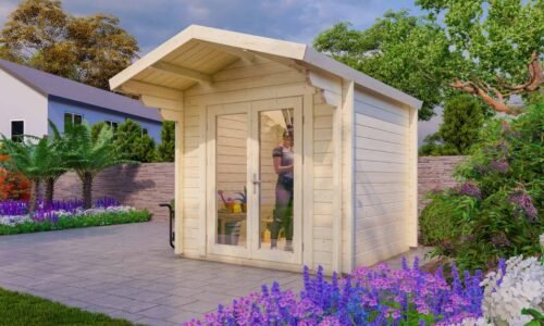 Budget 2 Log Cabin Exterior Budget 2 Log Cabin Exterior -My Cabin Scotland