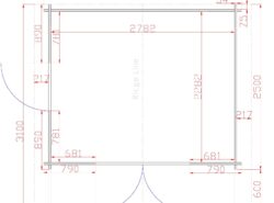 Budget 3 Log Cabin Floor Plan