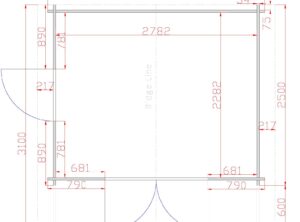 Budget 3 Log Cabin Floor Plan