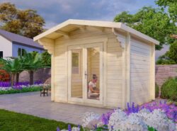 Budget 3 Log Cabin Exterior -My Cabin Scotland