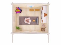 Budget 3 Log Cabin Interior -My Cabin Scotland