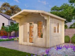 Budget 4 Log Cabin Exterior -My Cabin Scotland