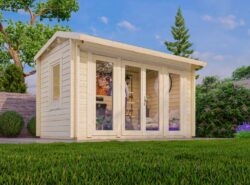 Budget 5 Log Cabin Exterior -My Cabin Scotland