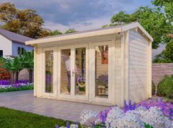 Budget 5 Log Cabin Exterior -My Cabin Scotland