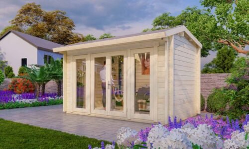 Budget 5 Log Cabin Exterior Budget 5 Log Cabin Exterior -My Cabin Scotland