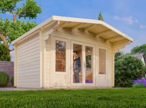 Budget 6 Log Cabin Exterior -My Cabin Scotland