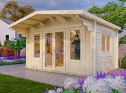 Budget 6 Log Cabin Exterior -My Cabin Scotland