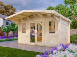 Budget 7 Log Cabin Exterior -My Cabin Scotland