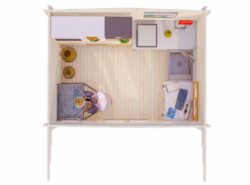 Budget 7 Log Cabin Interior -My Cabin Scotland