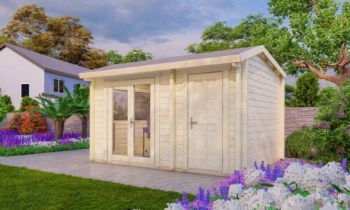 Budget 8 Log Cabin Exterior Budget 8 Log Cabin Exterior -My Cabin Scotland