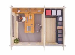 Budget 8 Log Cabin Interior -My Cabin Scotland