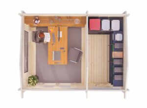 Budget 8 Log Cabin Interior -My Cabin Scotland