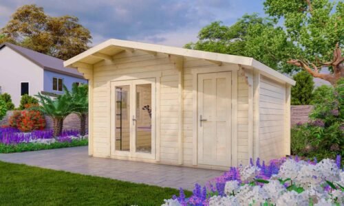 Budget 9 Log Cabin Exterior Budget 9 Log Cabin Exterior -My Cabin Scotland