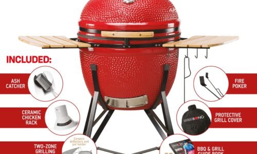 Kamado Bono Grande Red BBQ Grill Kamado Bono Grande Red BBQ Grill